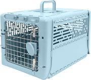 Small Collapsible Pet Kennel 19" Lightweight Portable Crate with Locking Metal