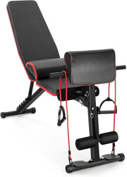 Foldable Adjustable Workout Bench Incline 7 Positions Full Body Home Gym