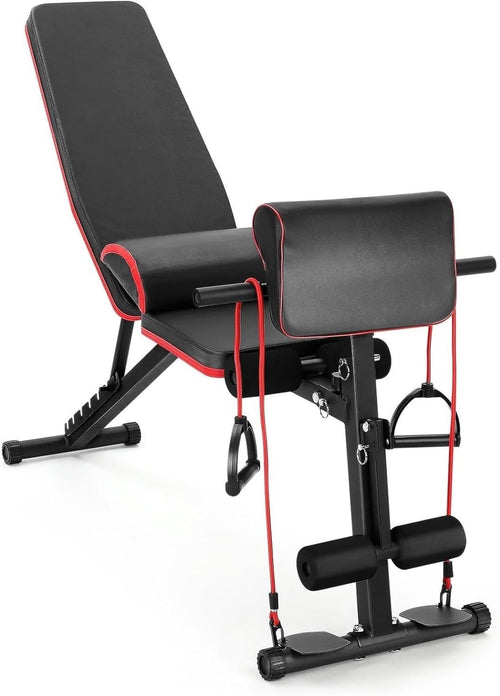 Foldable Adjustable Workout Bench Incline 7 Positions Full Body Home Gym