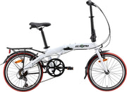 16" Folding City Bikes 7-Speed Lightweight Alloy Frame 12kg Urban Ride (V)