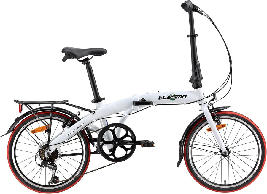 16" Folding City Bikes 7-Speed Lightweight Alloy Frame 12kg Urban Ride (V)