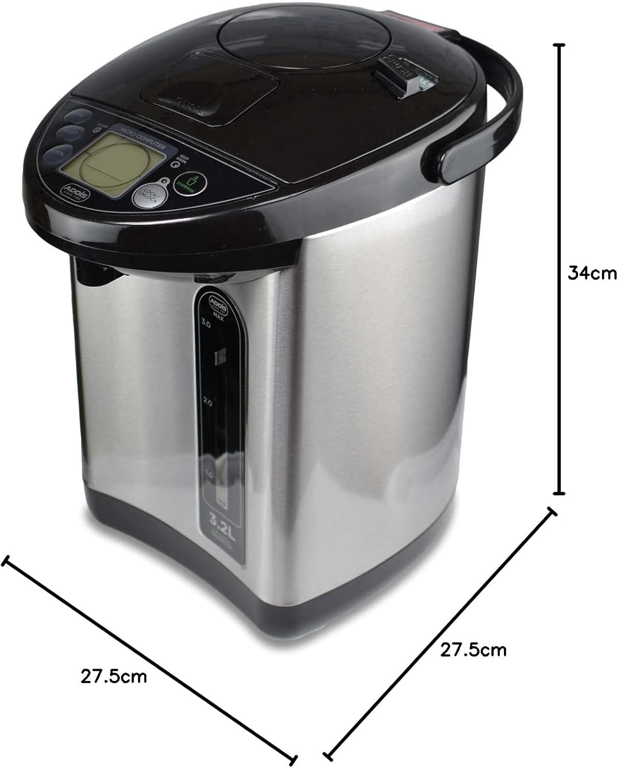 Instant Hot Water Boiler Dispenser 3.2L Stainless Steel Fast Boil One Touch