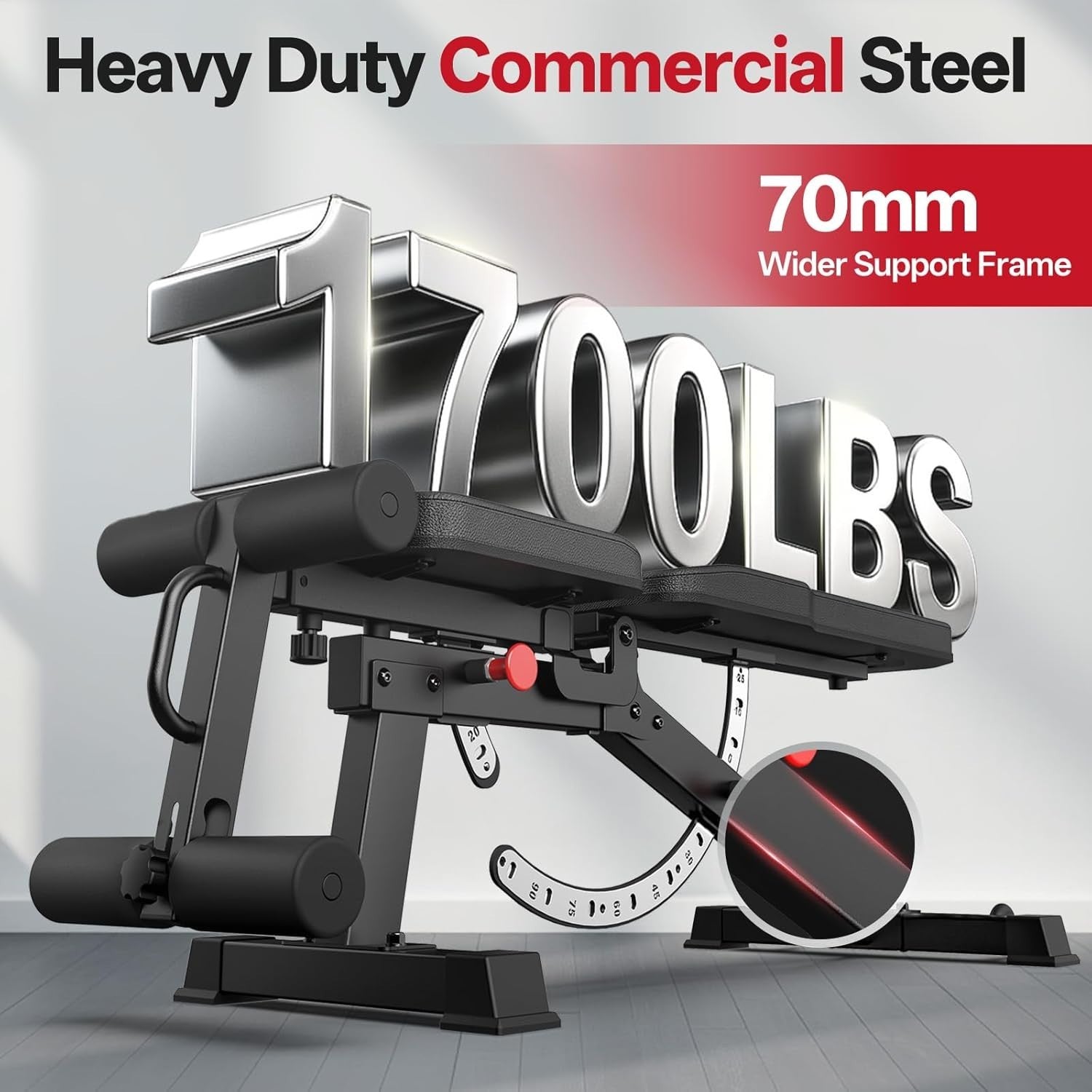 Professional Multi-Angle Strength Bench 1700lb Heavy Duty Home Gym