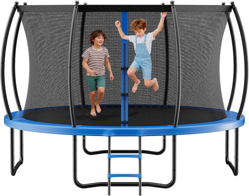 14FT Outdoor Trampoline with Safety Enclosure Heavy Duty 450LB