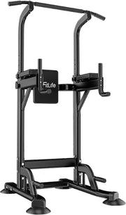 Adjustable Power Tower Dip Station Pull Up Bars Home Gym Rack
