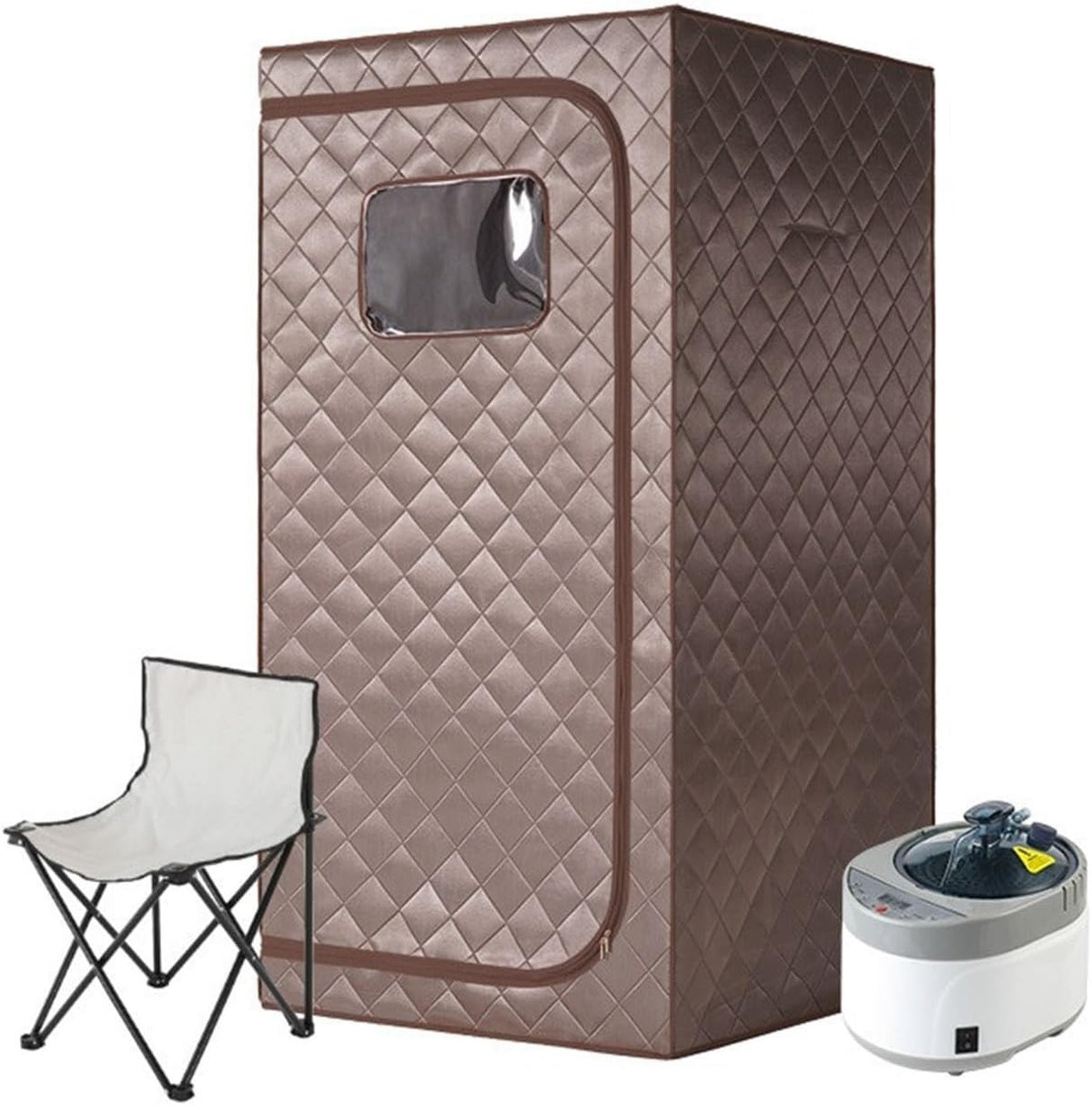 2-Person Full Size Portable Steam Sauna Tent 4L Fast Heat Home Spa Dual Detox