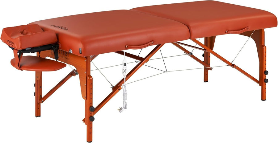 Portable Heated Massage Table 71cm ThermaTop Folding Spa Beauty Bed Thick Foam