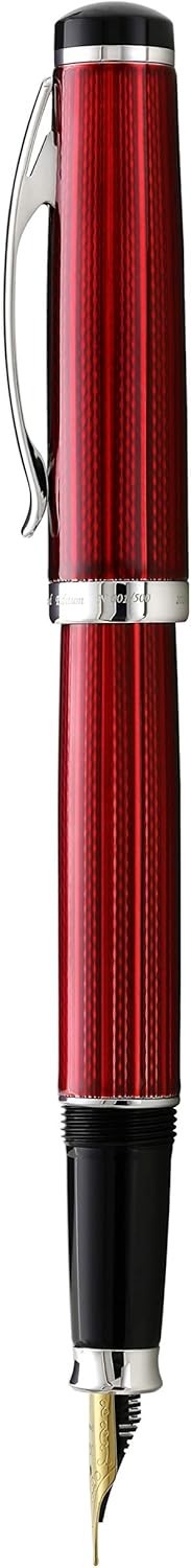 Burgundy Red Fountain Pen Fine Nib Handcrafted Smooth Writing Set