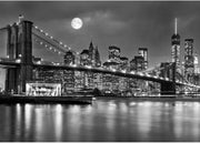 Brooklyn Bridge Night Wall Mural 352x250cm XXL Wallpaper