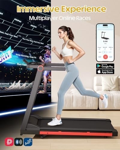 16km/h Foldable Treadmill 6% Incline, 3.5HP, 159kg Capacity, Large 112×42cm