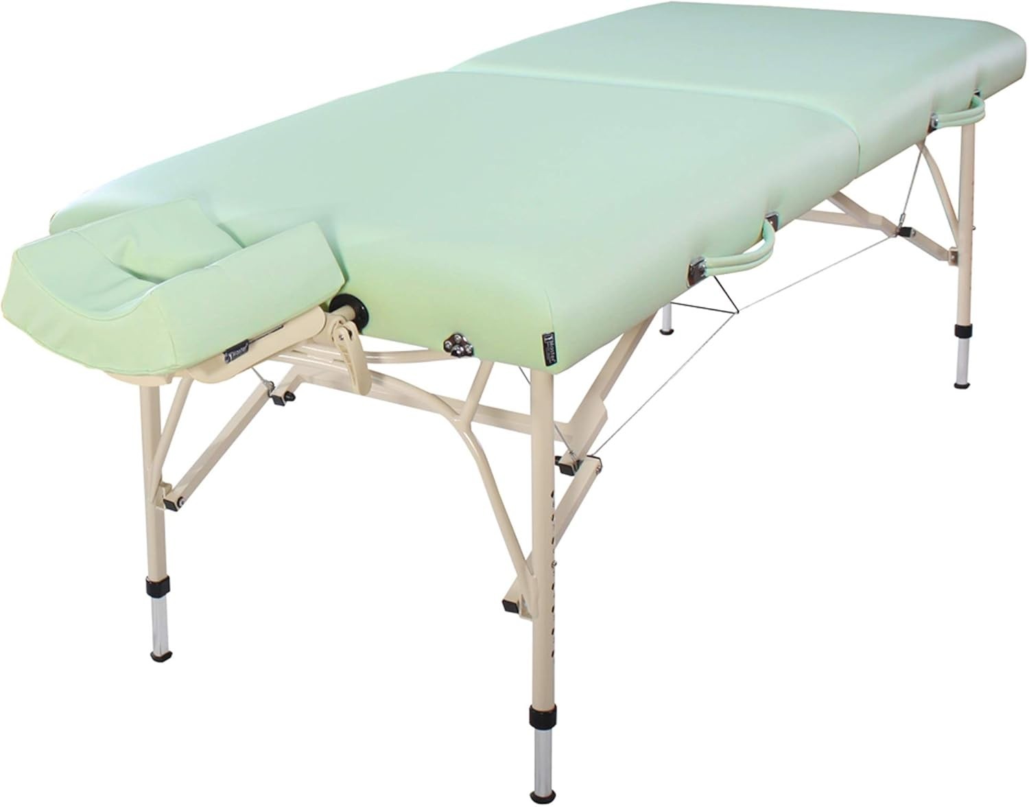 71cm Lightweight Portable Massage Table | Bel Air Spa Bed w/ 6cm Soft Foam Green