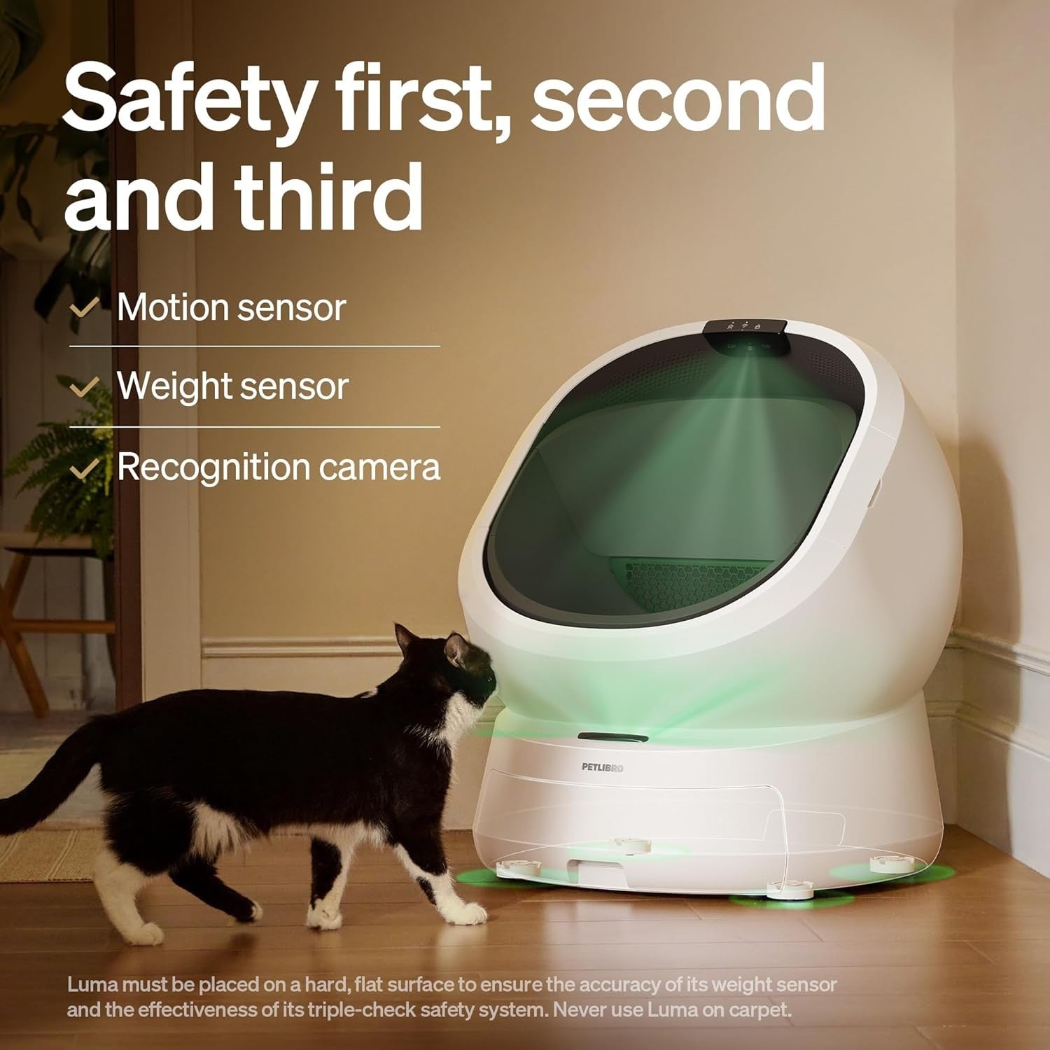 Self Cleaning Cat Litter Box AI Camera App Control Multi Cat Large