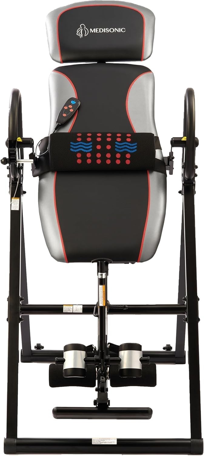 Deluxe Inversion Table with Heat & Vibrating Lumbar Pad, 300lb Capacity