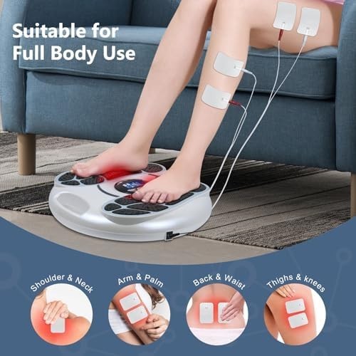 Electric EMS Foot & Leg Circulation Massager Pain Relief 99 Levels