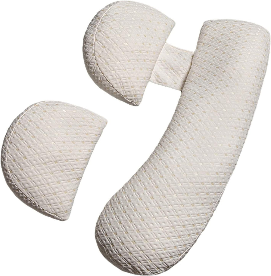 Pregnancy Pillow Wedge Set for Sleeping Support Belly Back Hips Large