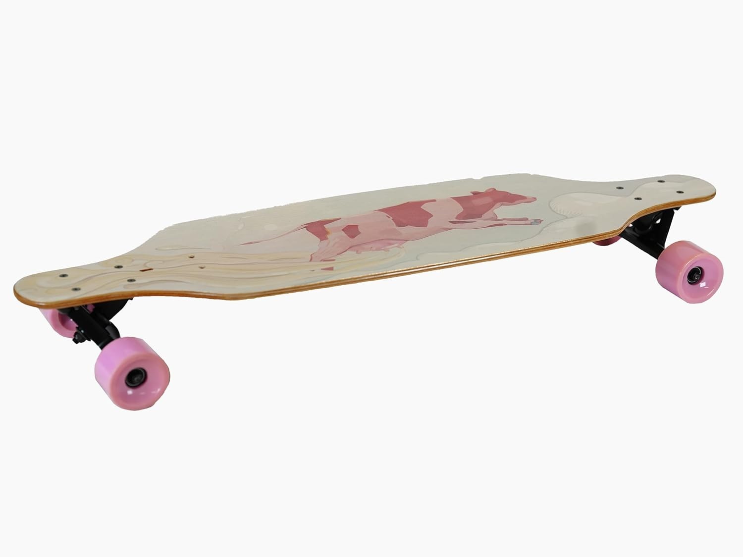 37" Longboard Skateboard 8-Layer Maple Deck, ABEC-9 Bearings with 78A Wheels
