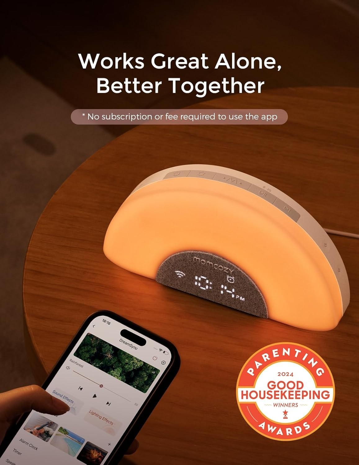 Baby Sound Machine & Night Light with 34 Soothing Sounds & Sunrise Alarm