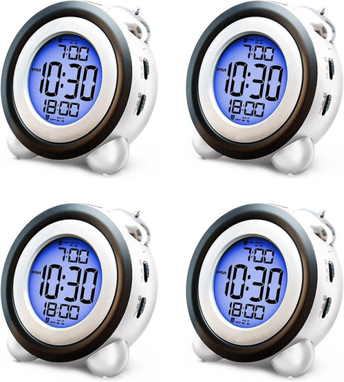 Loud Digital Alarm Clock Dual Alarm Backlight Heavy Sleepers Large Display