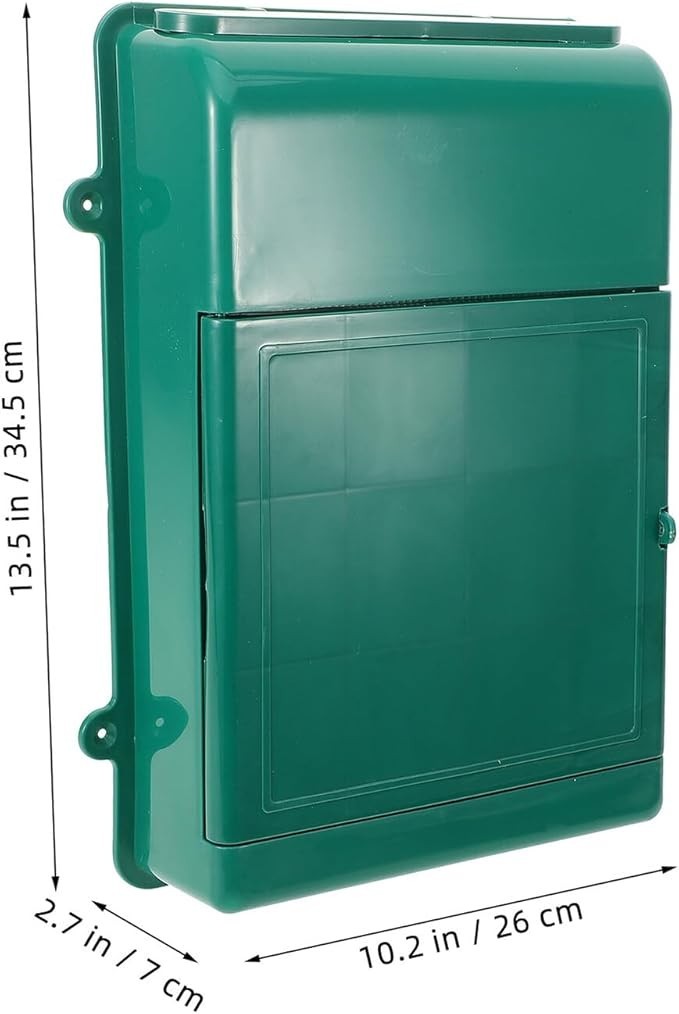 Weatherproof Wall Mount Mailbox – Outdoor Letter Box for Home Office Garden