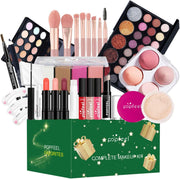 All In One Makeup Gift Set Eyeshadow Palette Lipstick Blush Kit