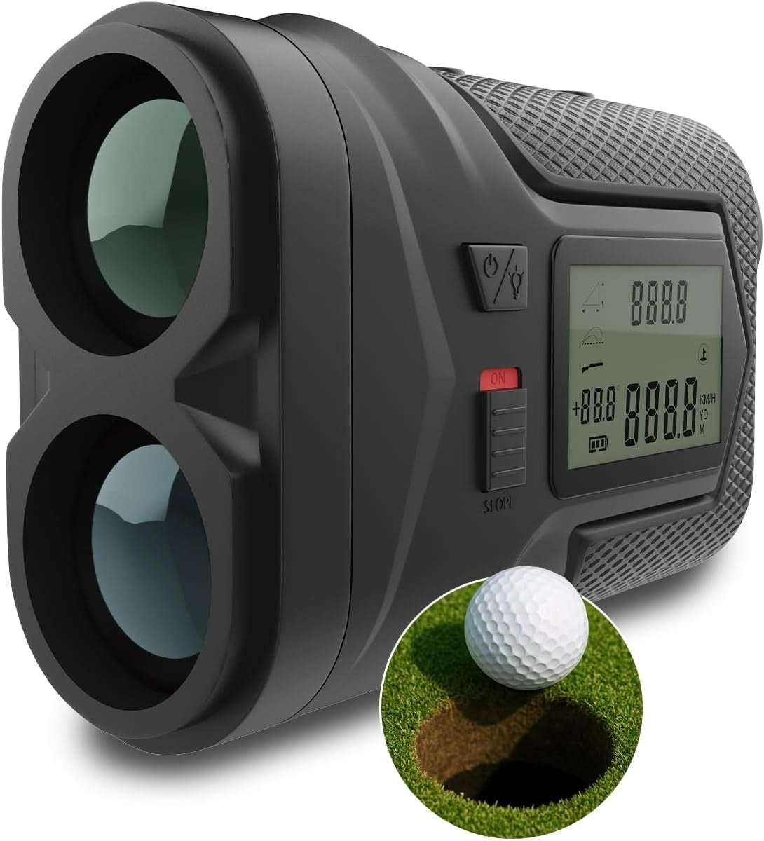 Golf Rangefinder 1200 Yards Slope Switch Flag Lock USB-C Rechargeable
