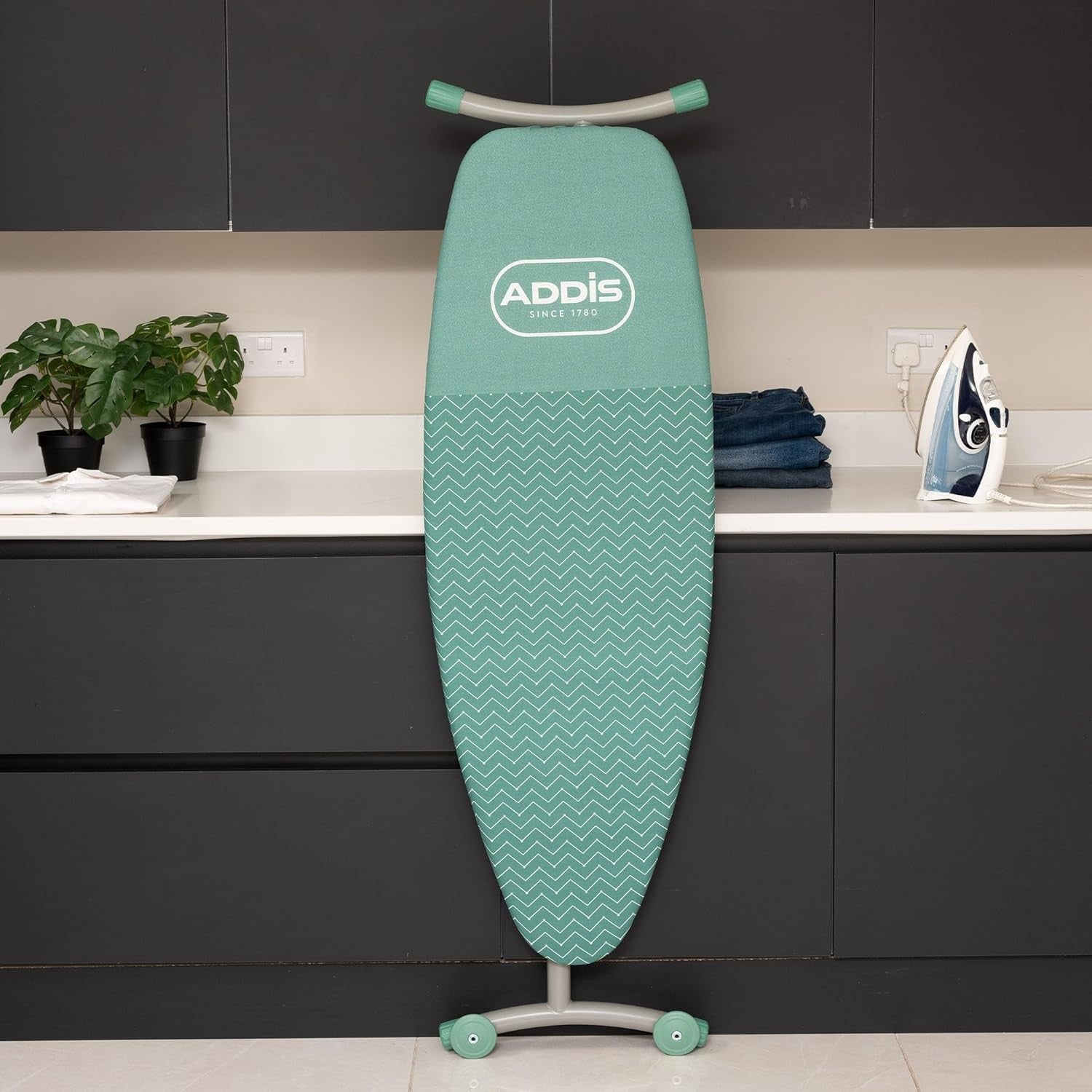 Extra Large Ironing Board 135x46cm Adjustable Height Foldable Non Slip