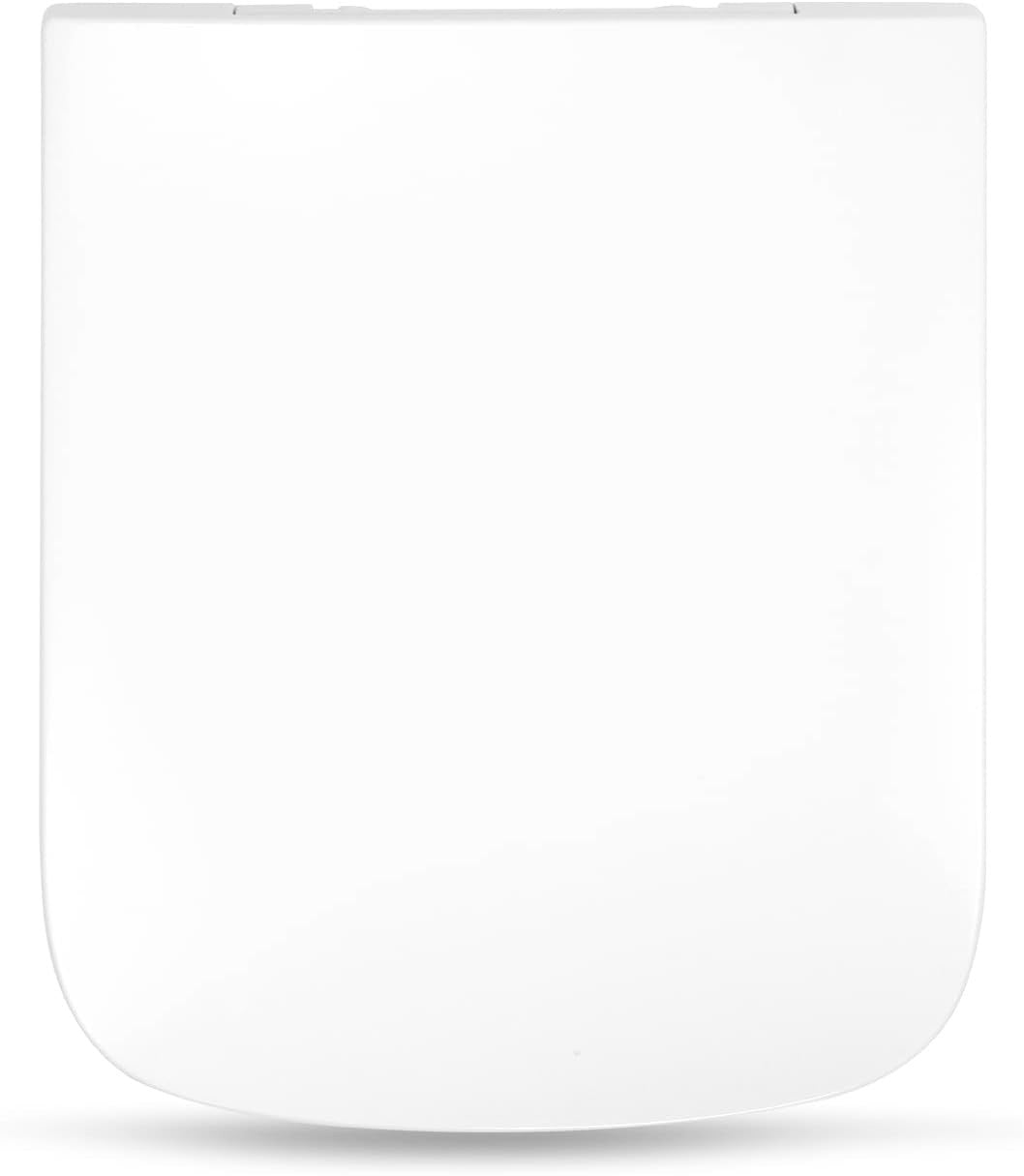 Square Soft Close Toilet Seat White Duroplast Quick Release Top Fix Easy Clean