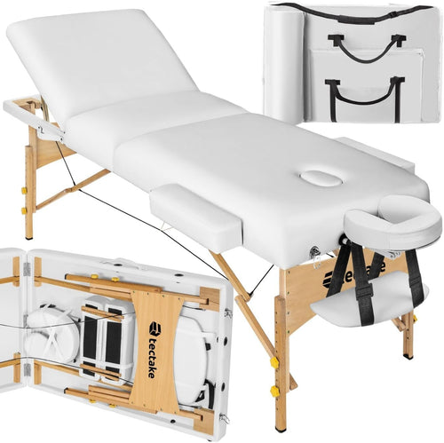 Portable Adjustable Massage Beauty Bed Foldable Spa Therapy Table 70cm White
