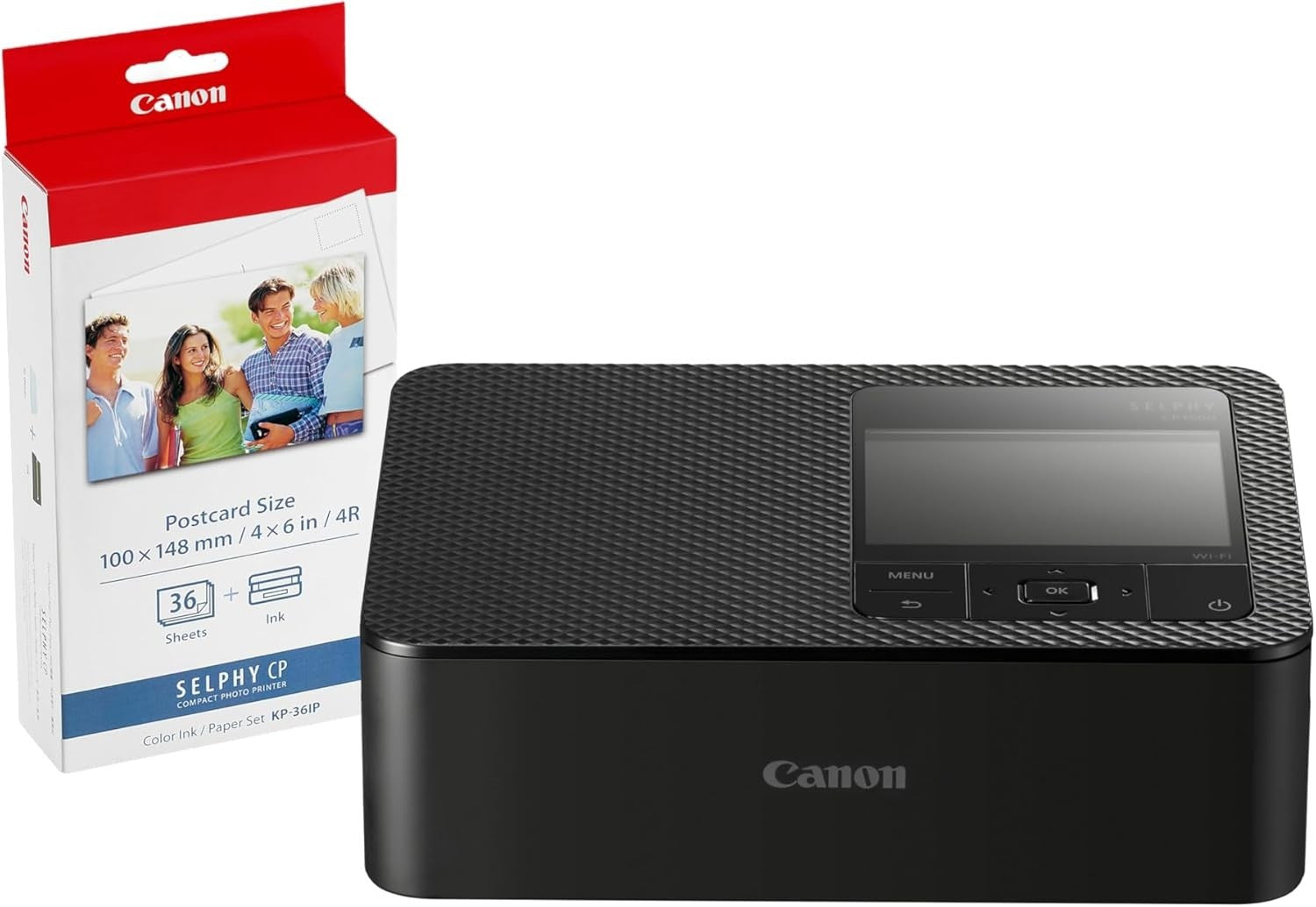 Compact Wireless Photo Printer | 36 Sheets, USB-C & SD, Long-Lasting