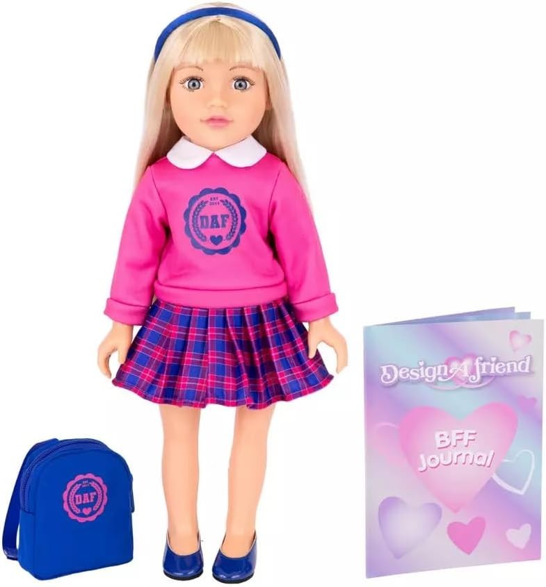 46cm School Fashion Doll Outfit Diary Gift Box Play Set