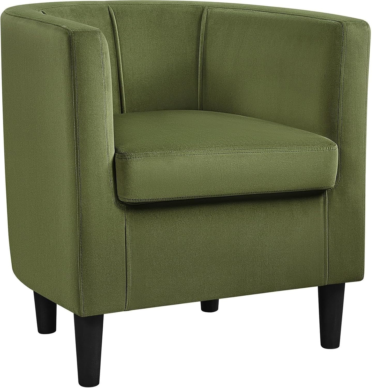 Velvet Tub Chair Armchair Green Lounge Barrel Seat Sofa Modern Upholstered