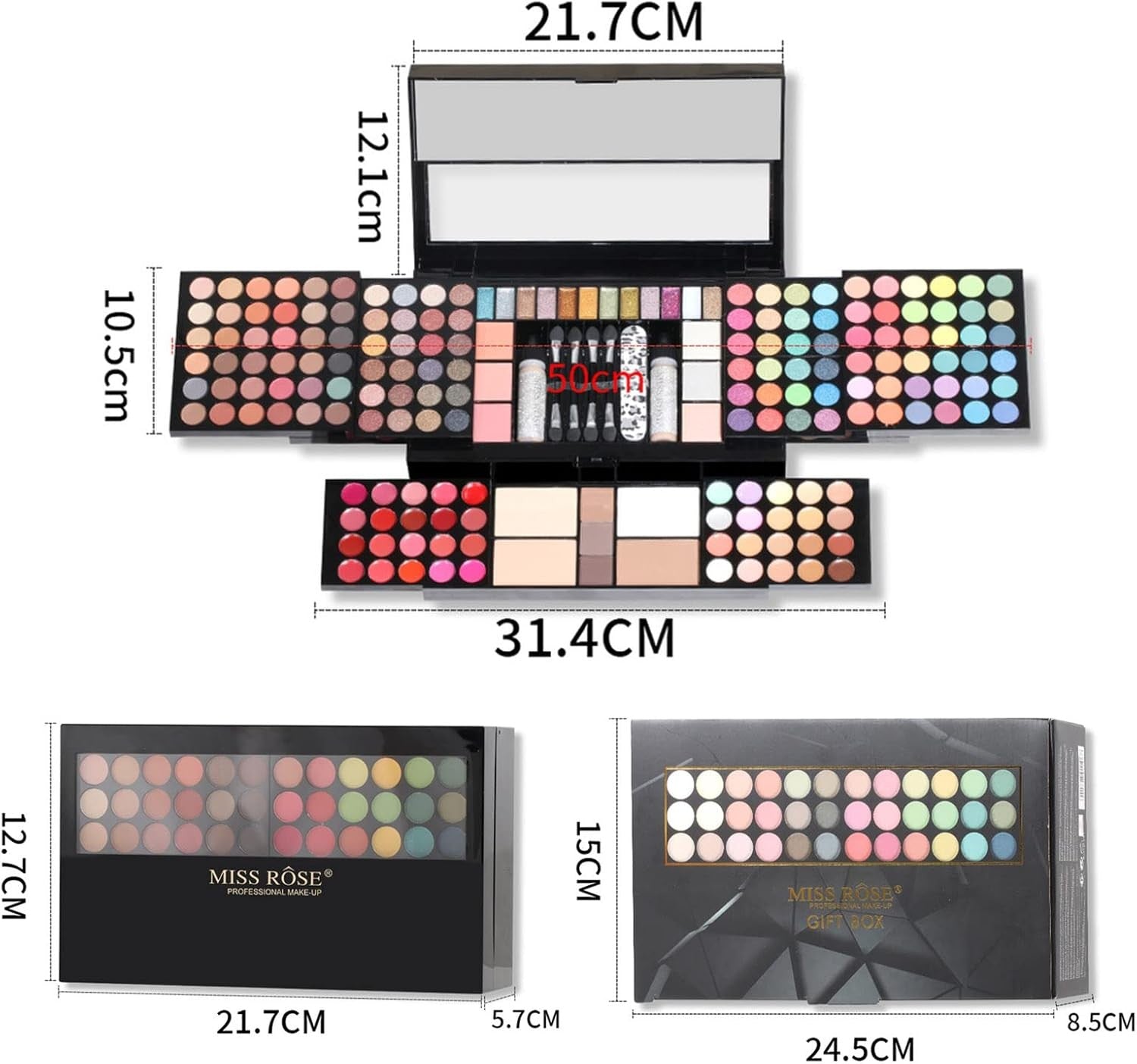 All In One Makeup Set Travel Kit Matte Eyeshadow