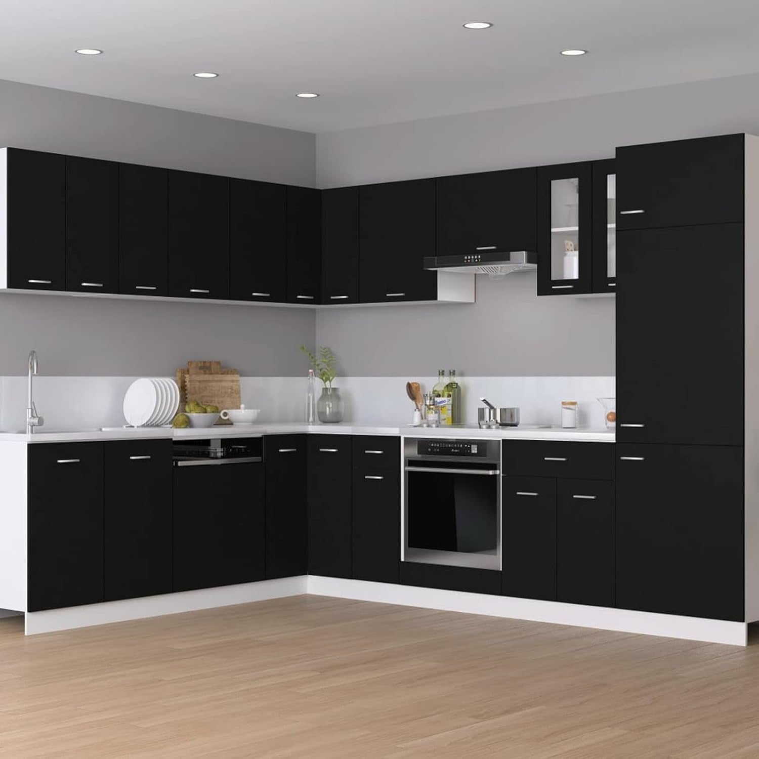 Lockable Wall Cabinet with Shelves for Kitchen & Bathroom, 50x31x60cm