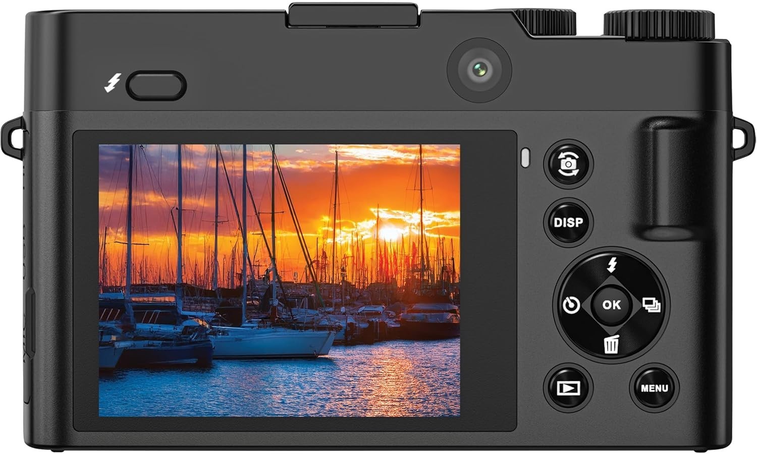 4K Mirrorless Camera 64MP 16X Zoom Dual Lens Autofocus USB-C Vlogging
