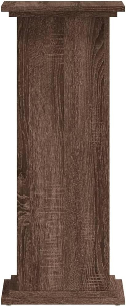 Brown Oak Wood Plant Stand 80cm Tall Display Pedestal Table Indoor Home Decor