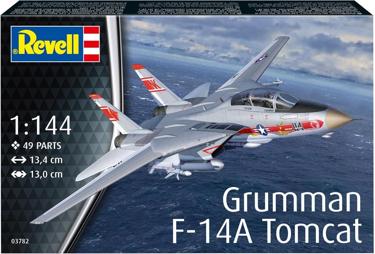 1:144 F-14A Tomcat Fighter Jet Model Kit | Unpainted Plastic | Detailed Build