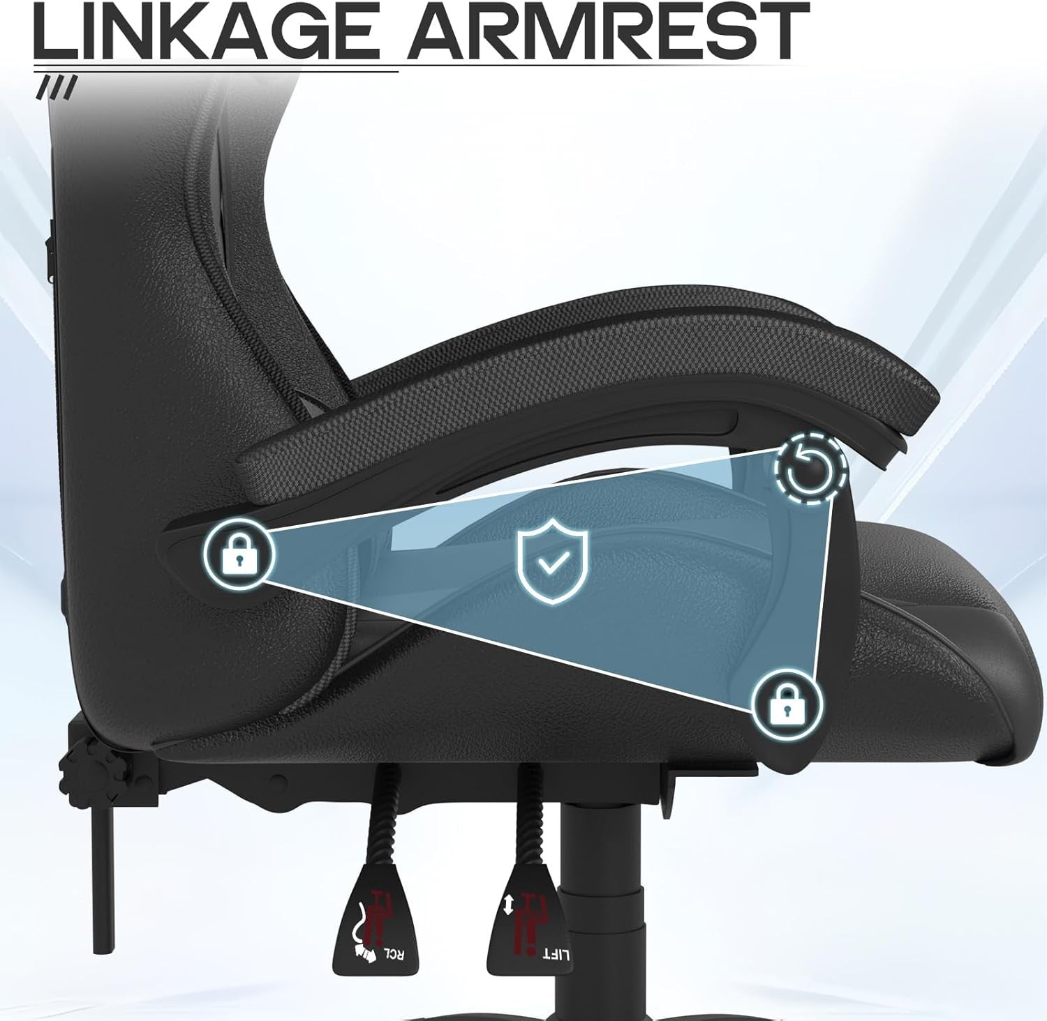 Ergonomic Gaming Chair Reclining Office Chair w/ Lumbar Black