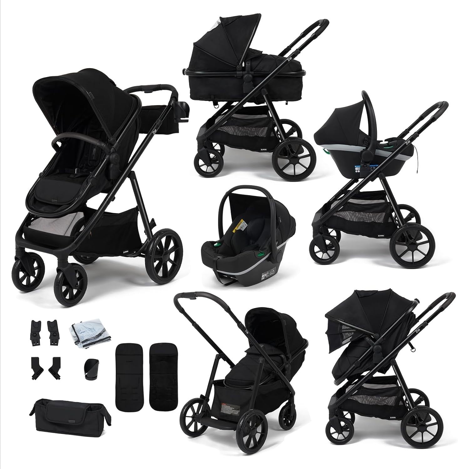 3in1 Baby Travel System i-Size Infant Carrier Ride On Board 22kg