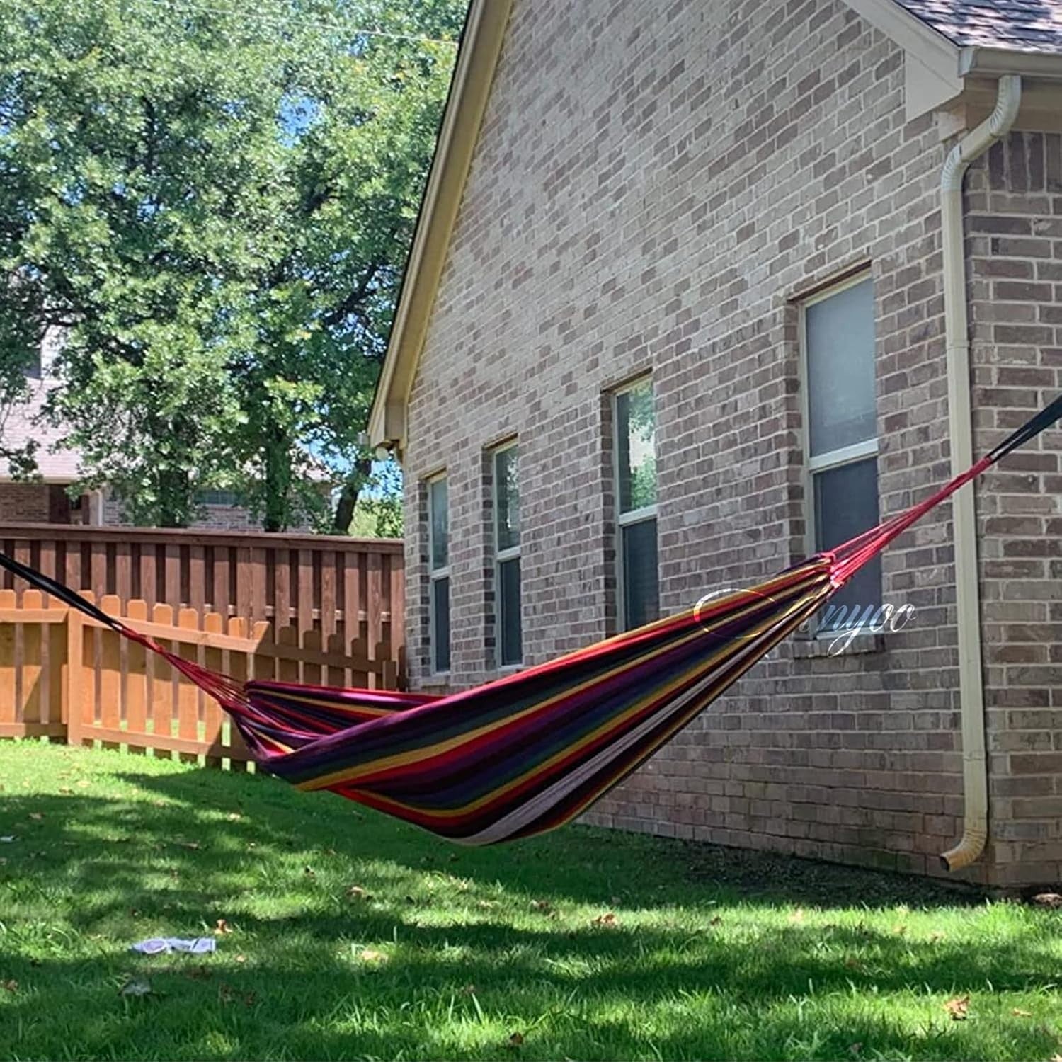 Heavy-Duty Portable Hammock with Tree Straps & Travel Bag, 450lb Capacity