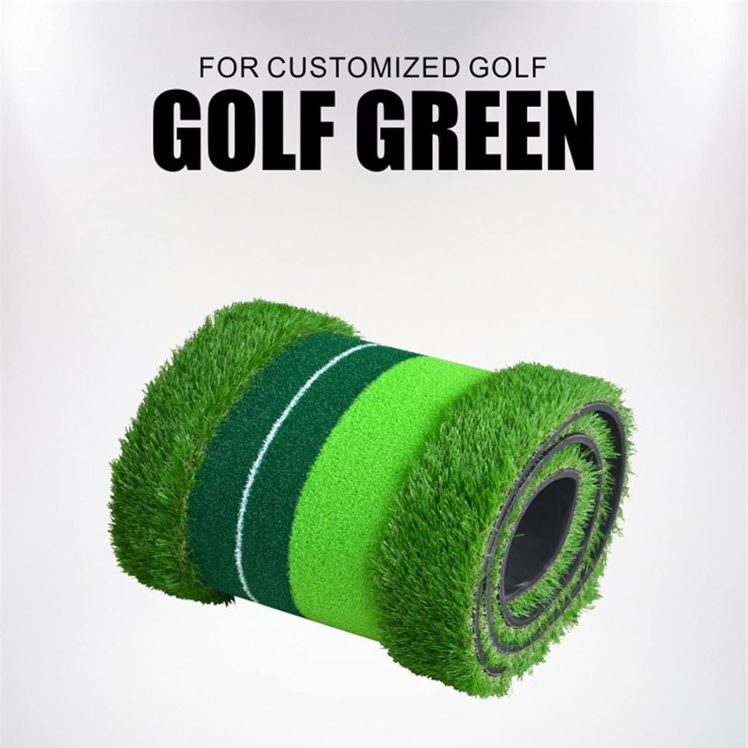Portable Golf Putting Green Indoor Outdoor Training Mat Alignment Guides