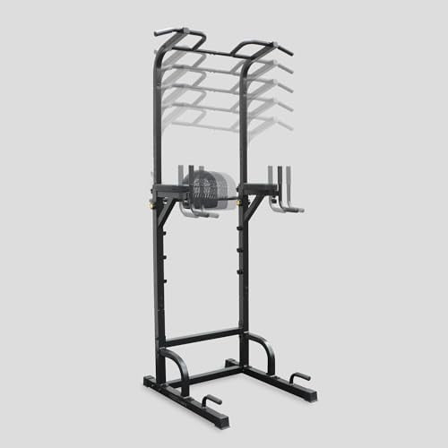 Adjustable Power Tower Pull Up Dip Station Home Gym Strength Rack