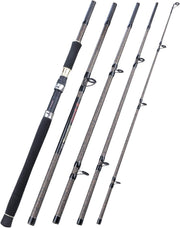 Portable 3m 5-Section Carp Fishing Rod | Super Hard Carbon Fiber Spinning