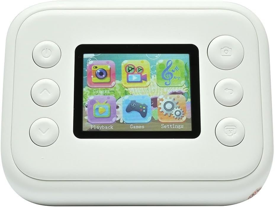 Kids Instant Print Camera HD Video Music Games 32GB SD Card White