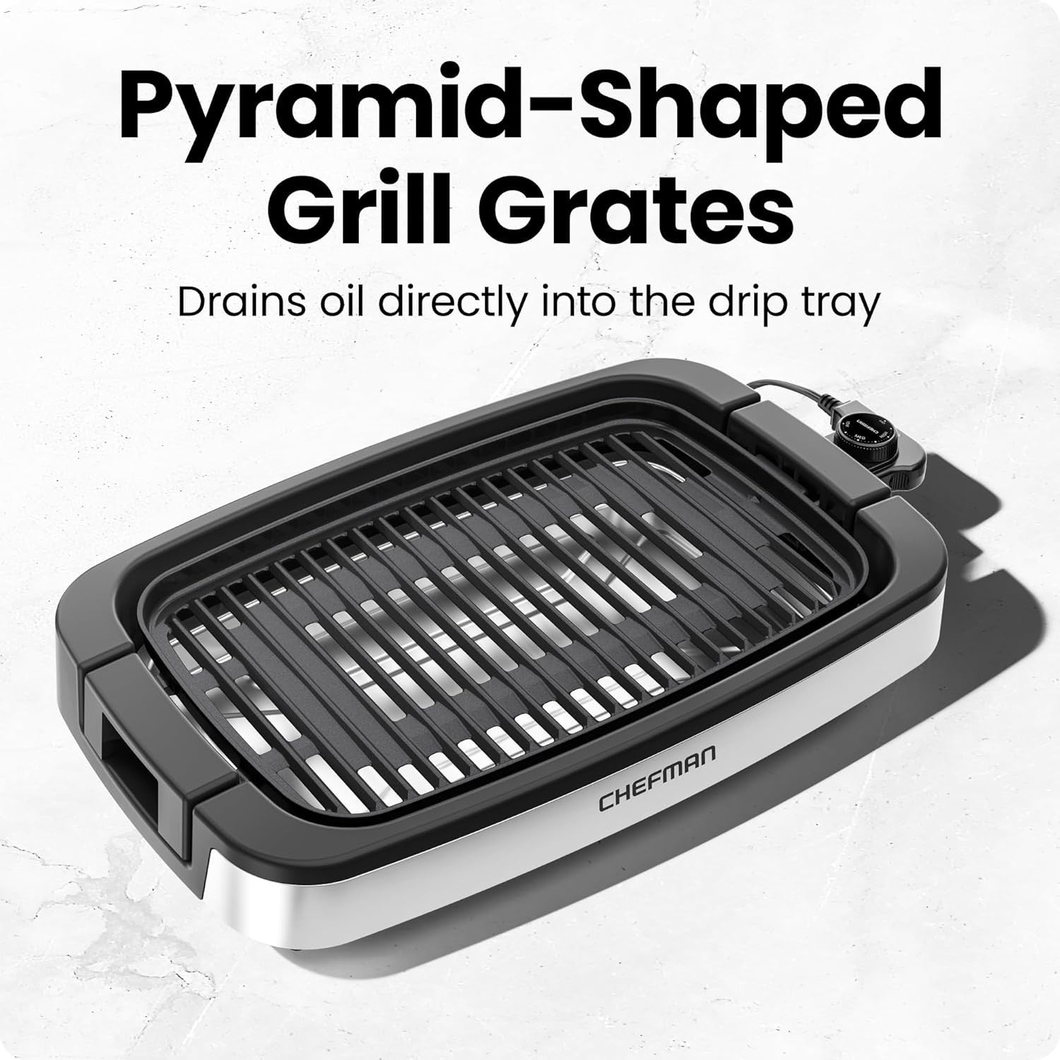 Indoor Electric Smokeless BBQ Grill 1500W, Large Nonstick Cooking Surface