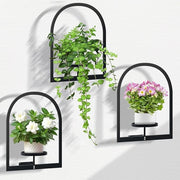 Wall Mounted Metal Plant Shelves Indoor Outdoor Hanging Flower Racks