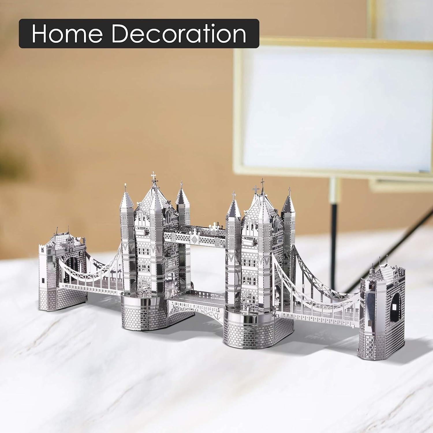 3D London Tower Bridge Metal Puzzle Kit DIY Model Gift 65pcs Fun Craft