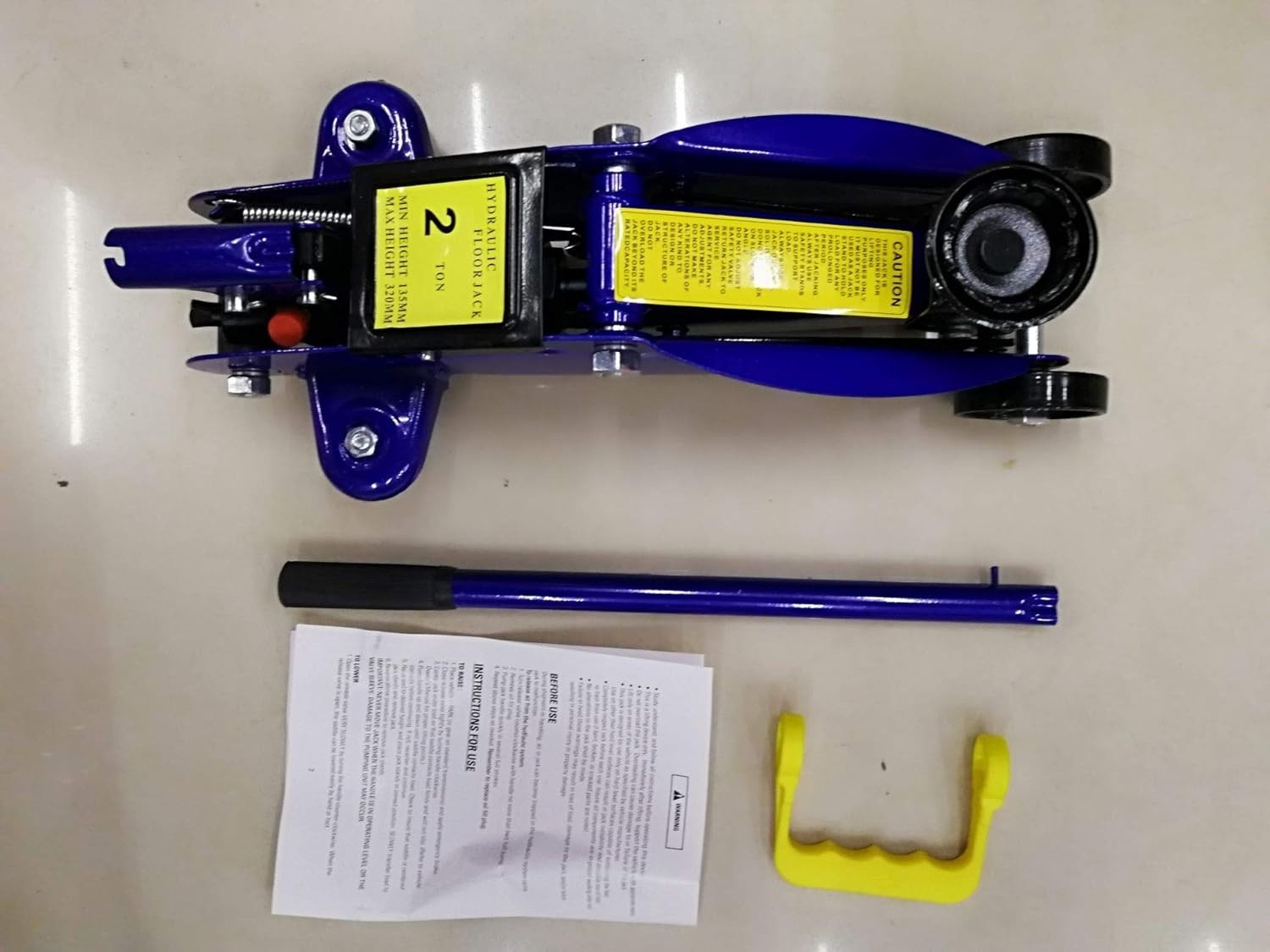 2 Ton Low Profile Hydraulic Trolley Jack Car Van Lift 135–320mm Heavy Duty
