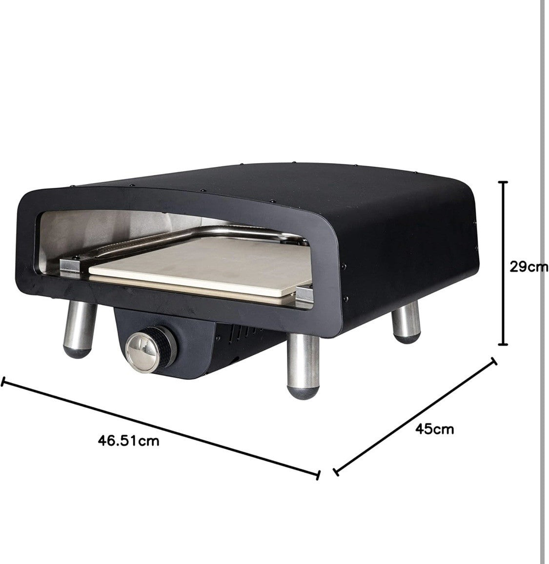Pizza Oven Gas Fired Portable Table Top Outdoor Kitchen Oven Stone Baked
