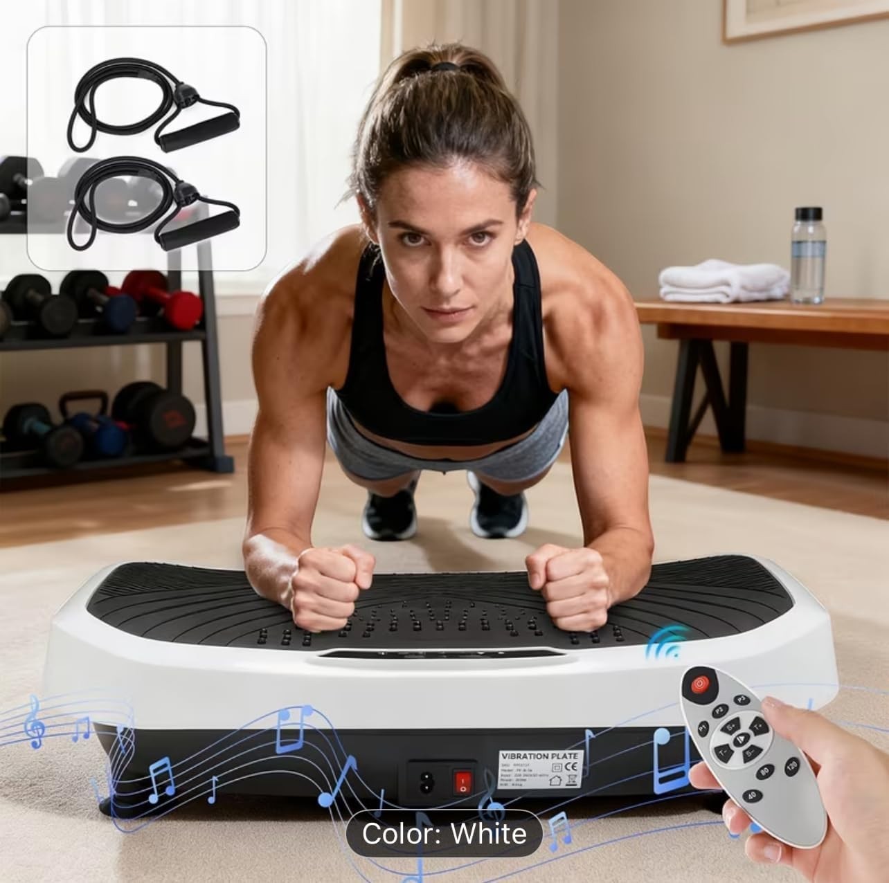 Vibration Plate Exercise Machine 120 Speed 200W Home Fitness
