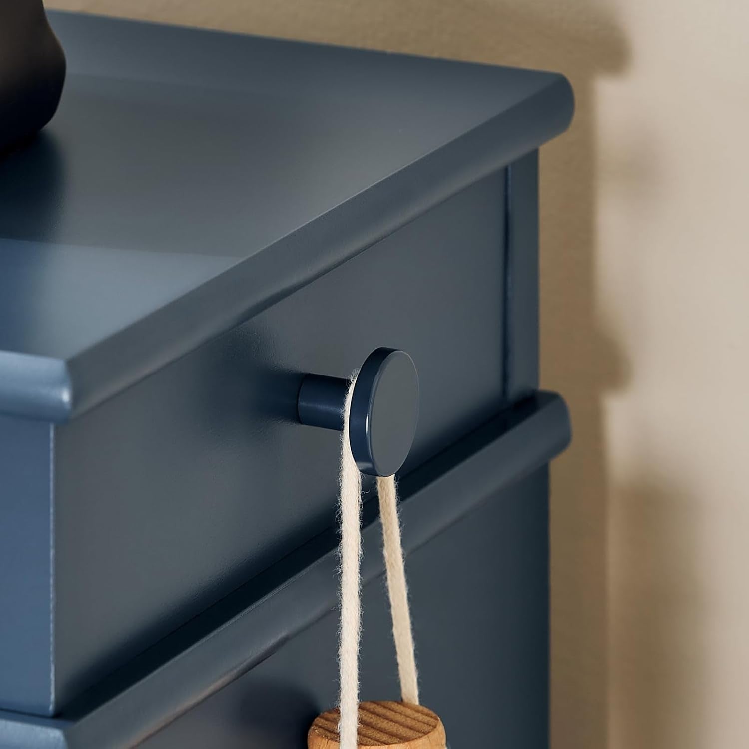 2-Drawer Slim Shoe Cabinet with Flip Drawers, 55x24x83 cm Blue